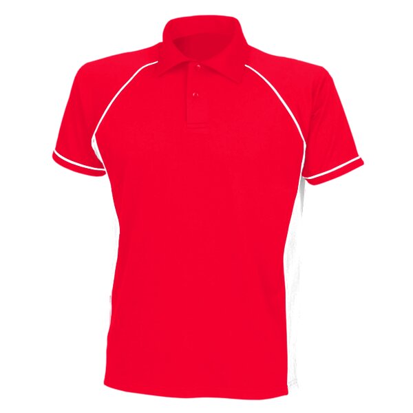 Finden + Hales Kids Performance Piped Polo Shirt Thumbnail
