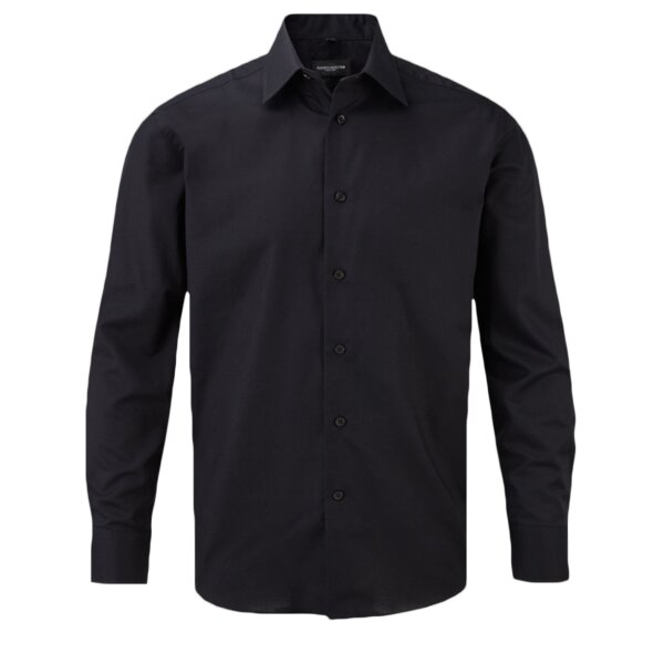 Russell Collection Long Sleeve Tailored Oxford Shirt Thumbnail