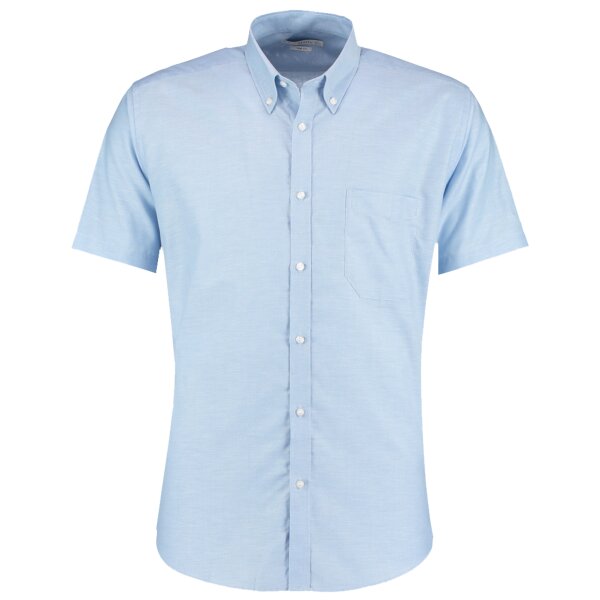 Kustom Kit Short Sleeve Slim Fit Oxford Shirt Thumbnail